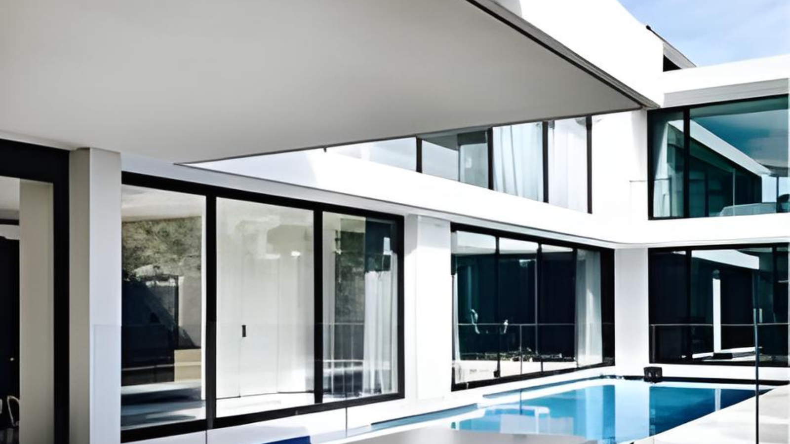 Baie vitrée coulissante en aluminium